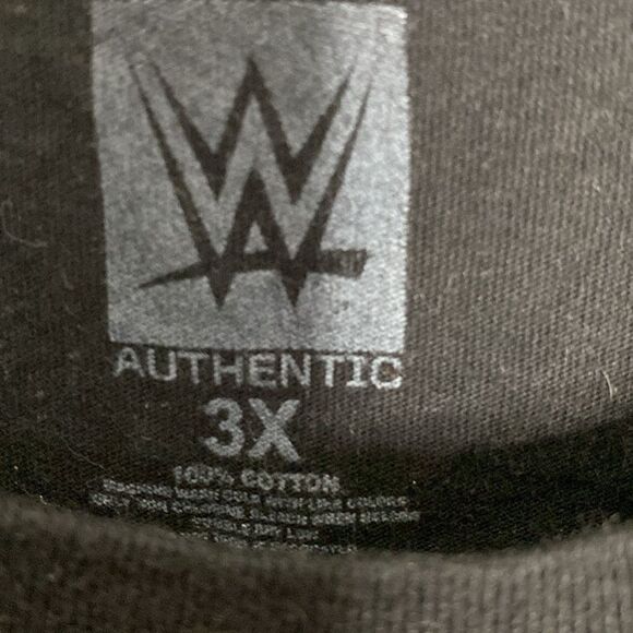 WORLD WRESTLING Entertainment Men’s Black T Shirt with Wrestling Print Size 3XL - Picture 3 of 4